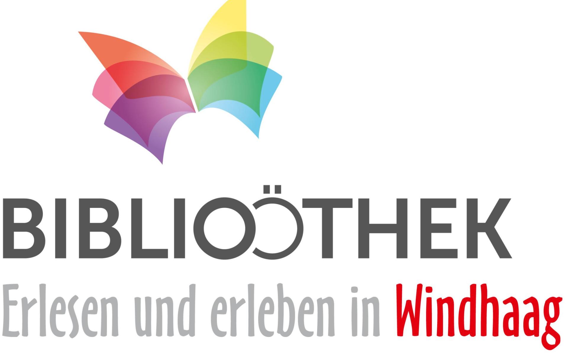 Logo mit Schmetterling aus Buchseiten