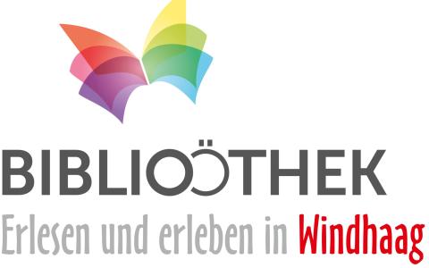 Logo mit Schmetterling aus Buchseiten